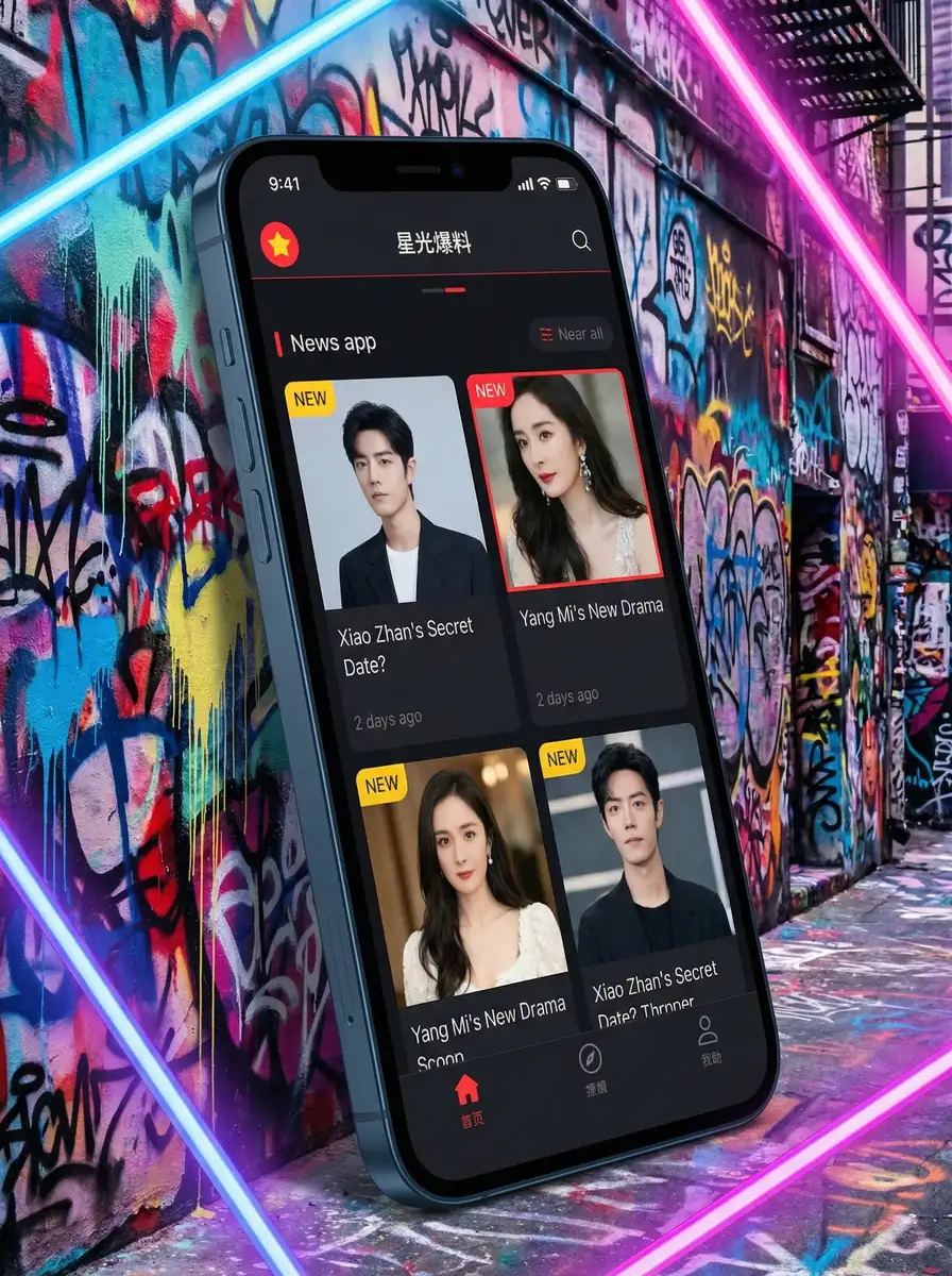 25小时 APP界面展示 - 掌上吃瓜神器